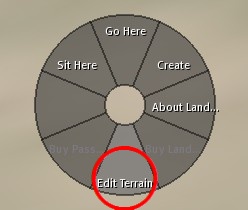 Edit Terrain menu